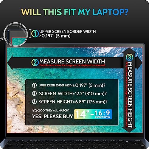 Peslv 14 Inch Magnetic Laptop Privacy Screen pes-cxfk14 16:9 Anti-Glare Filter