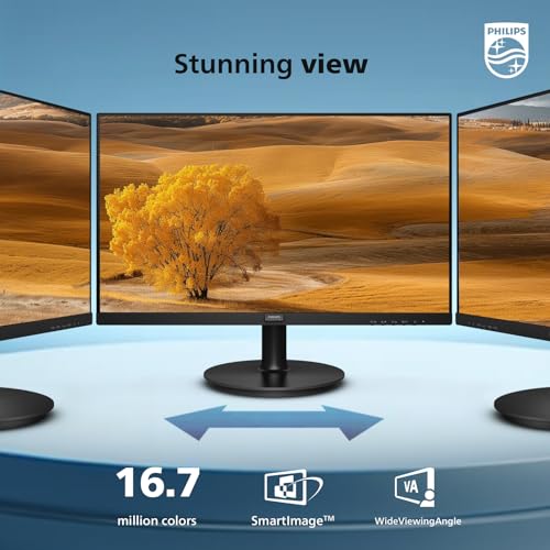 Philips 23.8 Inch 241V8LB FHD 1080p 100Hz VA LCD Monitor, VESA, HDMI 1, VGA 2