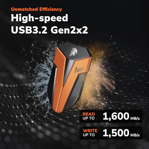 DATO 4TB ARSASE-4TB External Solid State Drive USB 3.2 Gen 2x2 Portable IP67