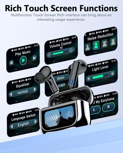 ZIUTY Wireless Earbuds T21 Bluetooth 5.3 Touch Control IPX7 Earbuds