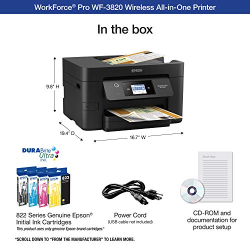 Epson Inkjet Printer C11CJ07201 4800 x 2400 dpi Color 21 ppm All-in-One