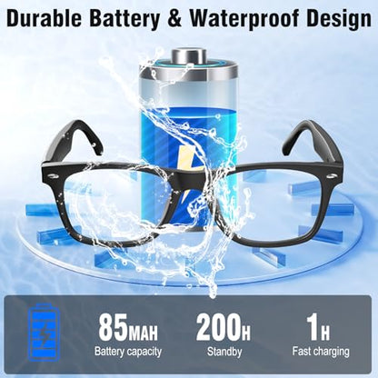 Giwbeiv 1.5" E13 Bluetooth Smart Glasses for Android and iOS Devices
