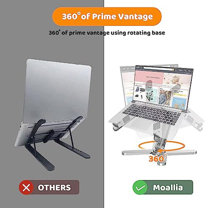 Moallia 11-16" N86 Portable Aluminum Tabletop Laptop Stand