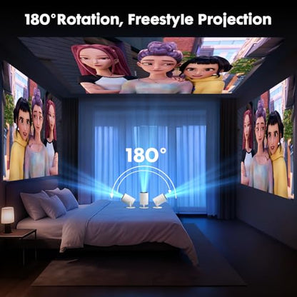 Tecaki 1 Count USTE-X10ATV 1920x1080 1200Lumen LCD Portable Projector
