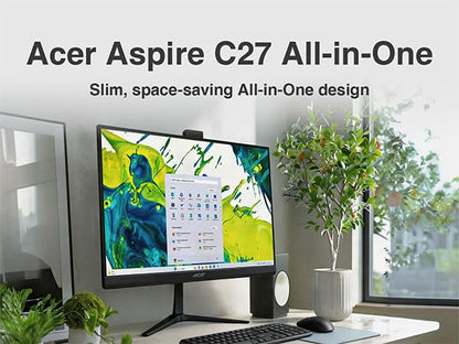 Acer Aspire C27 All-in-One Desktop 27" 1920x1080 IPS Display Ryzen 7 5825U 8GB DDR4 512GB PCIe SSD