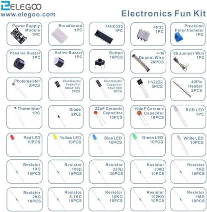 ELEGOO 235 Items Electronic Fun Kit Bundle