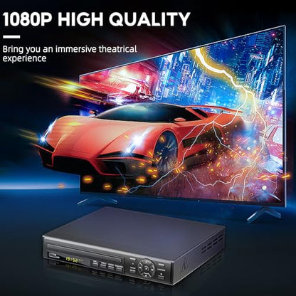 Arafuna CD/DVD Player HDMI RCA USB Output 1920x1080 Region Free