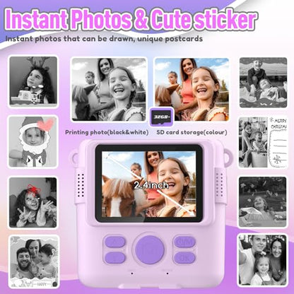 ESOXOFFORE 2.4 inch ABS-681 2 MP JPEG Camera 30 FPS Ultracompact Instant Print