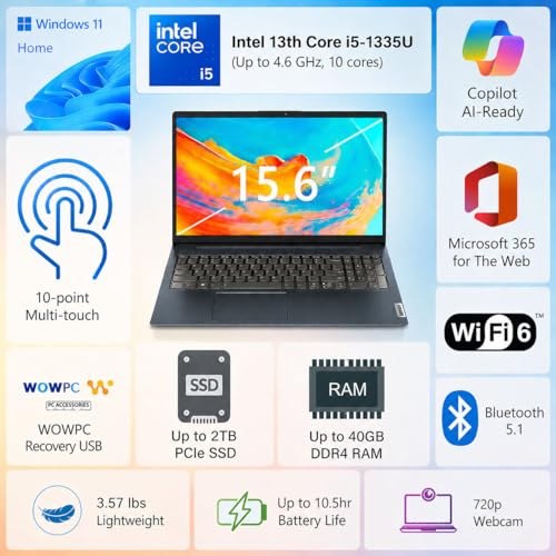 Lenovo 15.6" 1i 1920 x 1080 Touchscreen Clamshell Laptop