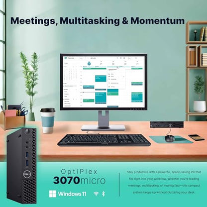 Dell 12.1 x 13.3 x 4 inches Optiplex 3070 Micro | 3840 x 2160 | Mini PC | Windows 11 Pro