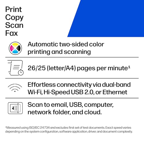 HP Laser 499Q5F Color LaserJet Pro MFP 3301fdw 600x600 25ppm ADF Office Printer