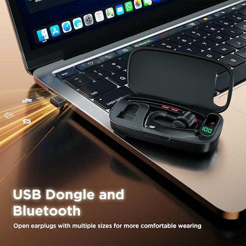 COMEXION G10 Bluetooth Headset V5.3 Wireless Noise Cancellation Earhook
