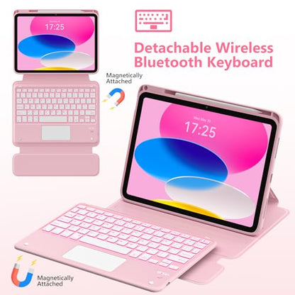 TaIYanG iPad Keyboard Case 11-inch A16 2025 & 10.9-inch 2022 Detachable Wireless Keyboard