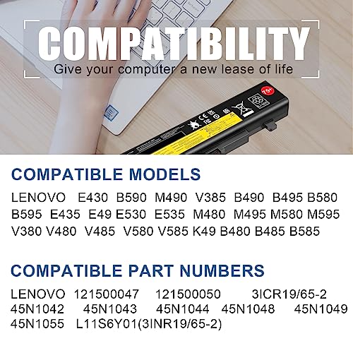 Fancy Buying Laptop Battery G480 10.8V 5200mAh Lithium Polymer Rechargeable