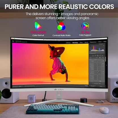 CRUA 27" Curved CR320QB FHD (1920x1080) 100HZ LCD Monitor