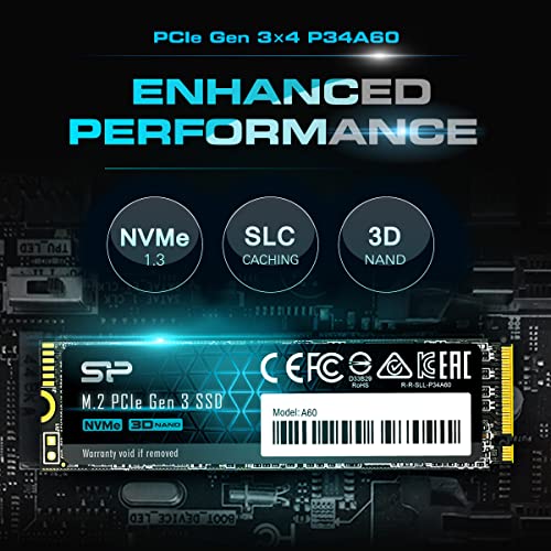 SP Silicon Power 1TB FIN-SP001TBP34A60M28 M.2 2280 SSD PCIe Gen3x4 2200MB/s SSD