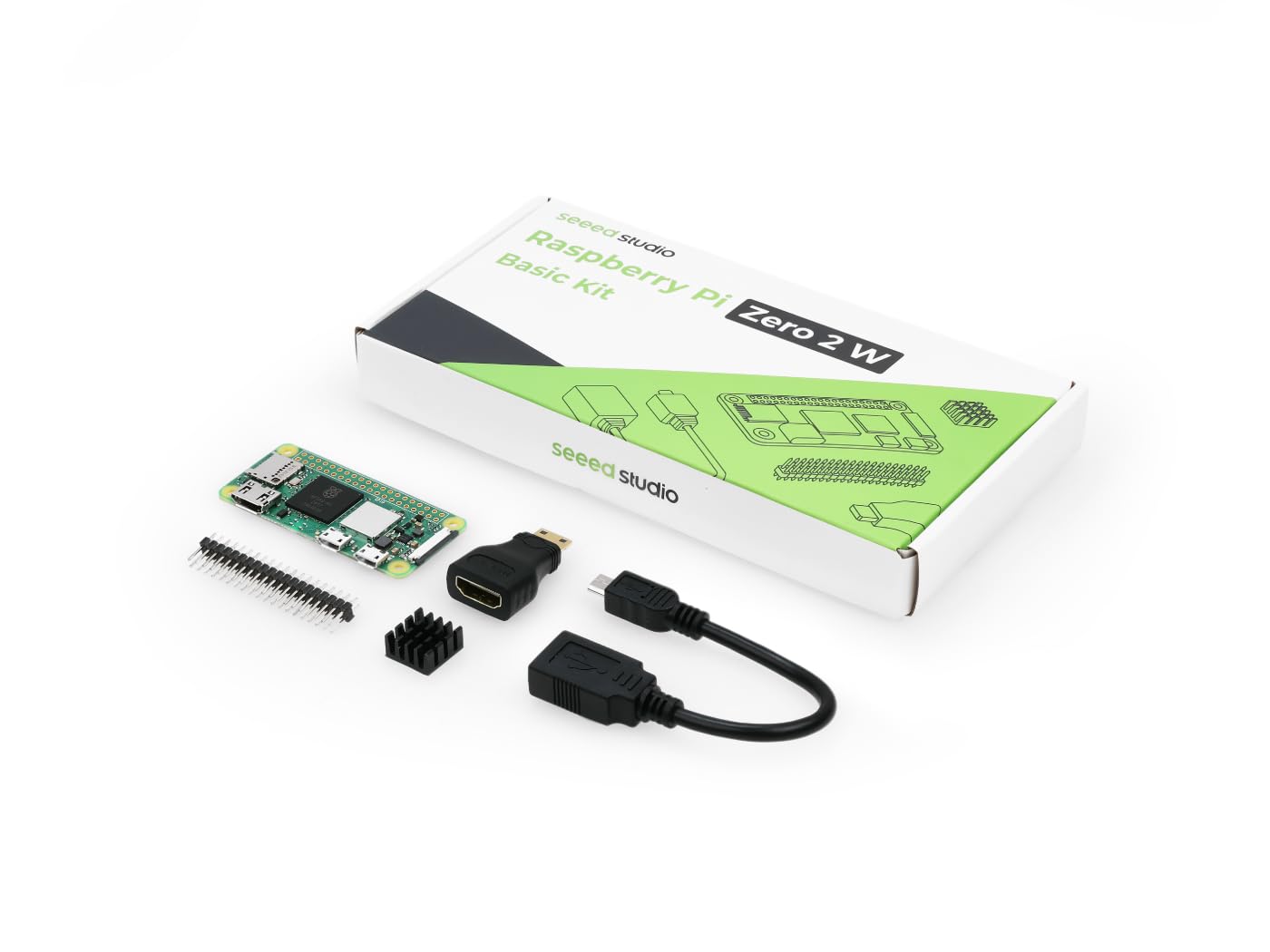 Seeed Studio 512MB RAM Raspberry Pi Zero 2 W 1GHz ARM Quad-Core Linux Single Board Computer
