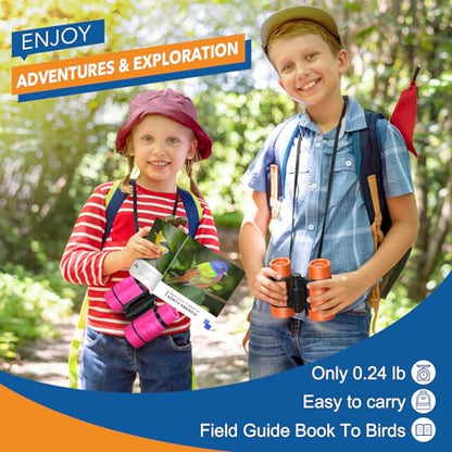 LET'S GO! 30mm Binoculars WJ12566 4x Fixed Focus Roof Prism for Kids