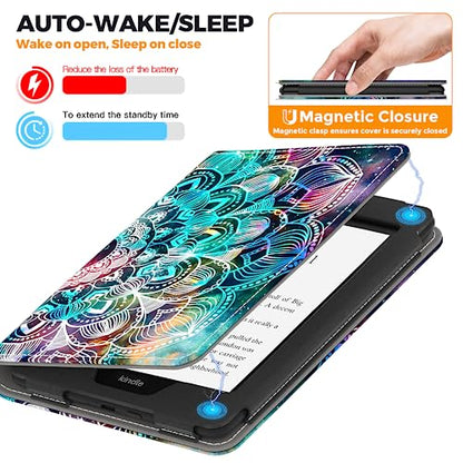 VORI 7 inch Kindle Paperwhite Stand Case PU Leather Cover Auto Sleep/Wake with Hand Strap