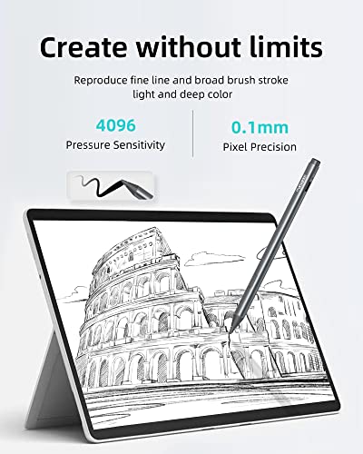 Metapen Stylus Pen M2 ME-MPP702 4096 Levels Pressure Sensitivity Aluminum Grey