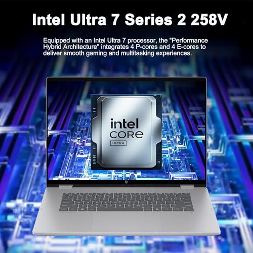 HP 16" 2880 x 1800 OLED Touchscreen Convertible Laptop 32GB DDR5 1TB SSD Intel Octa-Core Ultra 7 258V