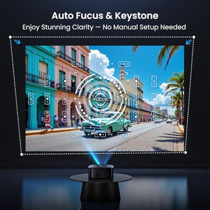 HAPPRUN 200" J7 Pro 1920x1080 1500 ANSI LCD Portable Projector