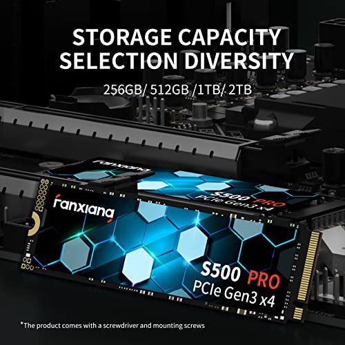 Fanxiang 256GB S500 Pro NVMe SSD M.2 PCIe Gen3x4 2280 Internal Solid State Drive - 3000MB/s