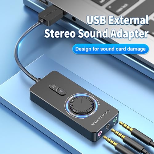 VENTION USB Sound Card 5059821084558 Stereo 48kHz 2.0 External Audio Adapter