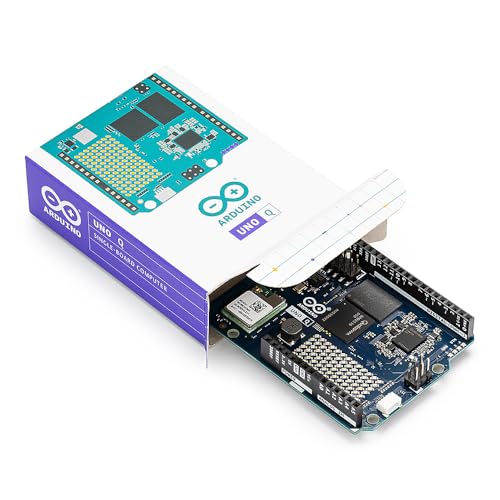 Arduino 4GB UNO Q ABX00173 Hybrid Board - Qualcomm Dragonwing QRB2210 MPU, STM32U585 MCU, Linux Debian OS, Dual-band Wi-Fi 5, USB-C