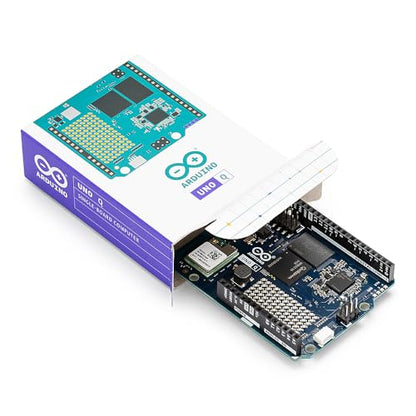 Arduino 4GB UNO Q ABX00173 Hybrid Board - Qualcomm Dragonwing QRB2210 MPU, STM32U585 MCU, Linux Debian OS, Dual-band Wi-Fi 5, USB-C