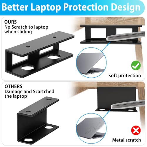 IRENPORU Under Desk Laptop Mount Holder M13803 Black Steel Table Bracket