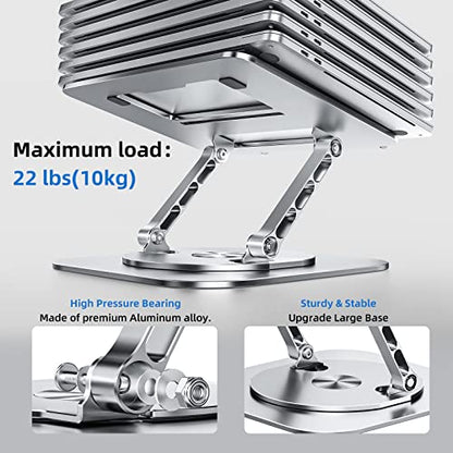 MCHOSE Desk Laptop Stand 10-17 inches Foldable Adjustable Aluminum