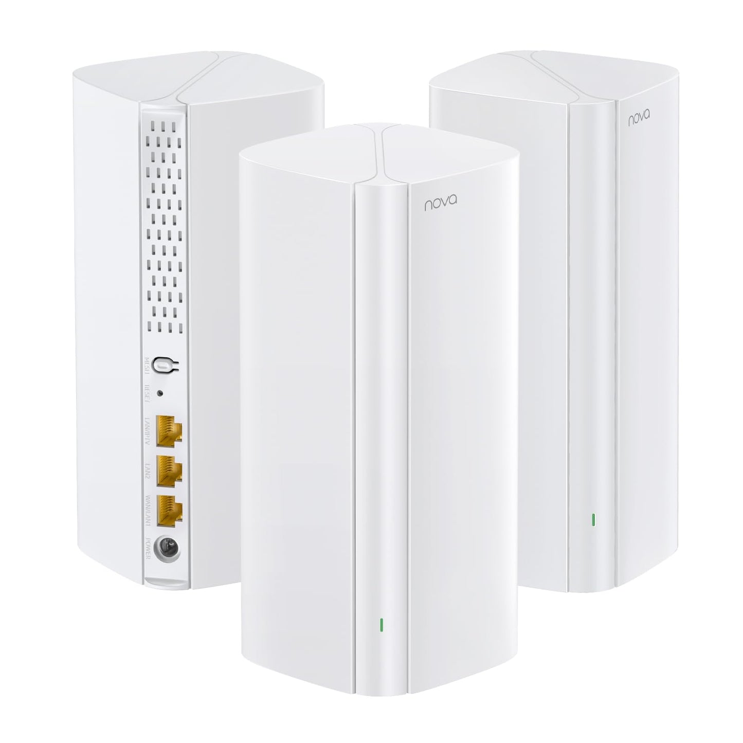 Tenda 3 Count MX12-3-NEW Wi-Fi 6 AX3000 Dual-Band Wireless Mesh System, 7000 sq. ft Coverage, 2976 Mbps Data Transfer Rate