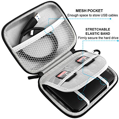 Lacdo Hard Drive Carrying Case for 1TB-6TB External Hard Drives, Model FBA_B1A27C1