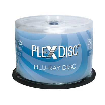 PlexDisc 25GB 6X Blu-ray Disc 5pk 50 Count Model Number 633-214