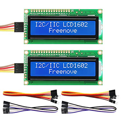FREENOVE 1602 LCD Module FNK0079 I2C Interface 2x16 Characters LCD Display
