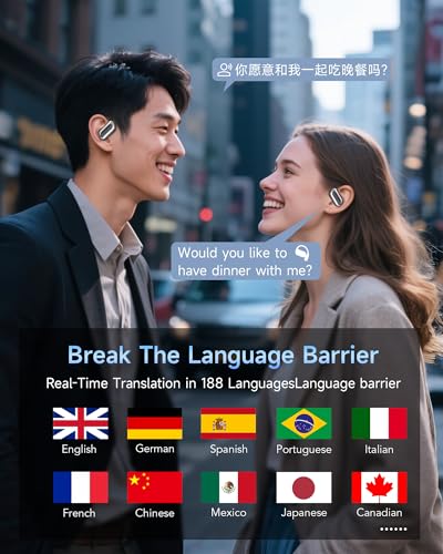 MAIJOFO Open Ear Bluetooth 6.1 Translation Earbuds YYK-Q16S 188 Language Support