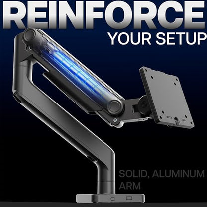 VIVO 49 Inch Heavy Duty Aluminum Ultrawide Monitor Arm, Maximum Load 44 lbs, Black, STAND-V101V