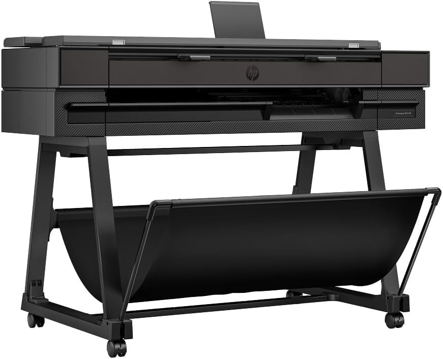 HP 36-in DesignJet T850 Inkjet Plotter Printer, 30 ppm Color, Touch Screen, Wireless, 210 x 965 x 702 mm
