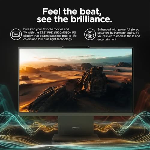 Lenovo 23.8" 12SC 1920x1080 FHD IPS All-in-One Computer