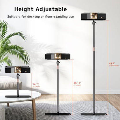 PUTORSEN Projector Stand EMTD-01 Height Adjustable 360° Rotatable Black Metal