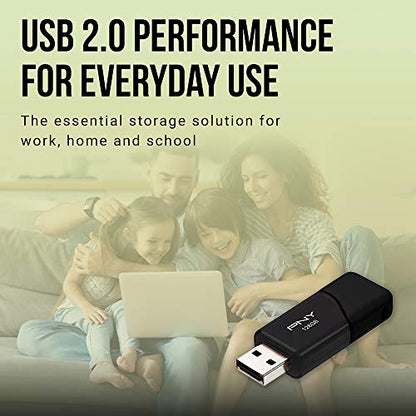 PNY 16GB P-FD16GX10ATT03-MP Flash Drive USB 2.0 Mobility Pack of 10