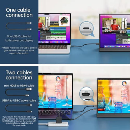 ForHelp 15.6 FHD 1080p 60Hz IPS Monitor