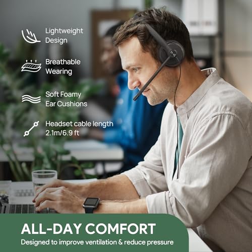 Yealink UH34 Lite Dual Teams USB Headset, Stereo, Wired, Noise Cancelling Microphone