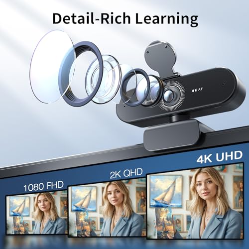EMEET NOVA E3131 4K Webcam 30FPS USB Webcam, CMOS Sensor, Compact Design