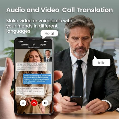 diujzld Open Ear Translator Earbuds B0GQGZLZ47 169 Languages Wireless Bluetooth 5.4