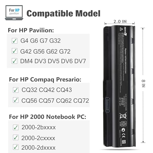 NATNO 5200mAh Laptop Battery CQ42 10.8V 6Cell Electronics