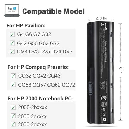 NATNO 5200mAh Laptop Battery CQ42 10.8V 6Cell Electronics