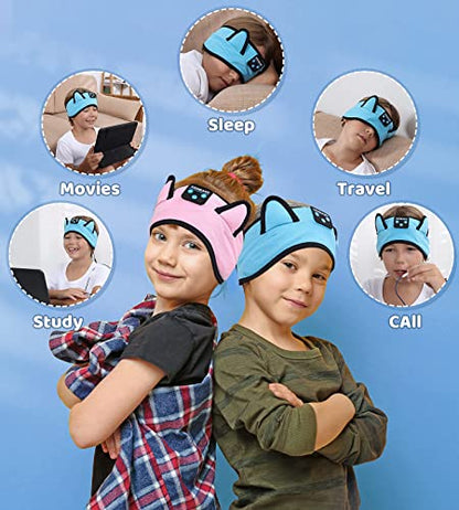 KIDSBAND Kids Headphones KIDS01 Bluetooth 5.2 Adjustable On-Ear Plastic with Wired & Wireless Connectivity