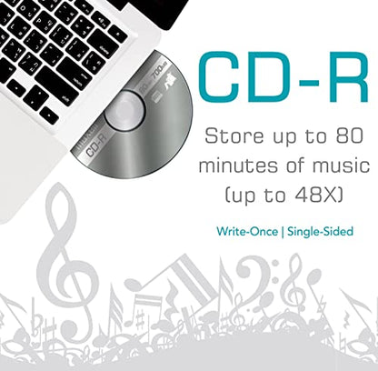 Maxell 648200, 22 x 7.2 x 0.25 inches, 1 Pound, English, CD-R Discs, 700MB, 2x to 48x Write Speed